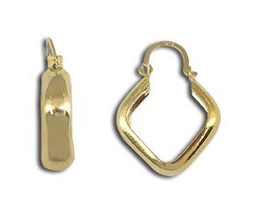 Brinco argola quadrado