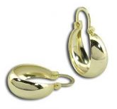 Brinco argola oval liso